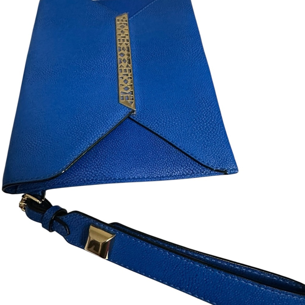 Stella And Dot Envelope Clutch Wristlet COBALT Blue with 3 Card Holders NWOT - Picture 2 of 10
